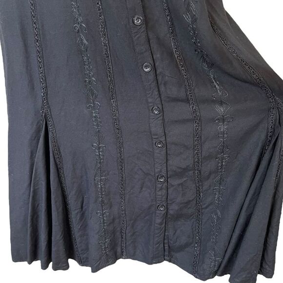 ORIGINAL ANTHONY Black Embroidered Boho Maxi Dress - Picture 4 of 8